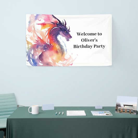 Dragon Fantasyland Adventure Birthday Banner (Messeveranstaltung)