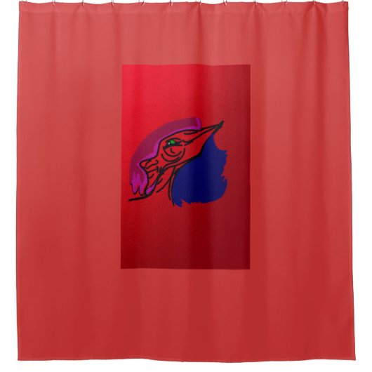 Dragon Fashionista Duschvorhang (Vorderseite)