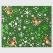 dragon feux geschenkpapier (Flach)