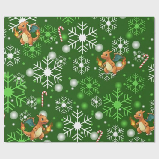 dragon feux  geschenkpapier (Flach)