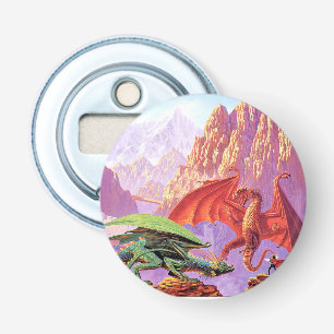 Dragon Fight Bottle Opener Magnet Flaschenöffner