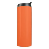 Dragon Fire Bright Orange Solid Color Print Thermosbecher (Nach links gedreht)