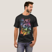 Dragon Fire Dark Rainbow T-Shirt (Vorne ganz)