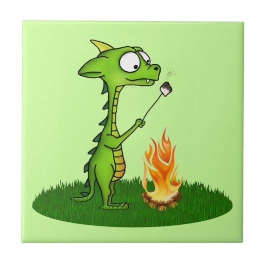 Dragon Fire Fliese (Vorderseite)