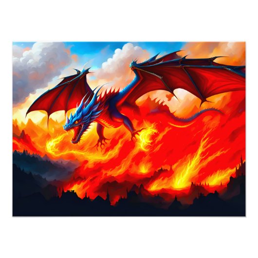 Dragon Fire Fotodruck (Vorne)