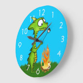 Dragon Fire Große Wanduhr (Winkel)