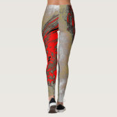 Dragon Fire Leggings – Mythic Fantasy Pattern (Rückseite)
