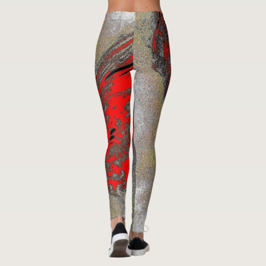 Dragon Fire Leggings – Mythic Fantasy Pattern (Rückseite)