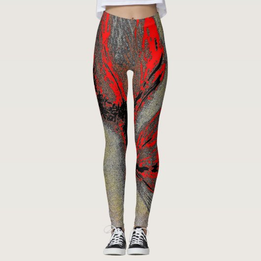 Dragon Fire Leggings – Mythic Fantasy Pattern (Vorderseite)