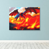 Dragon Fire Leinwanddruck (Insitu (Holzboden))