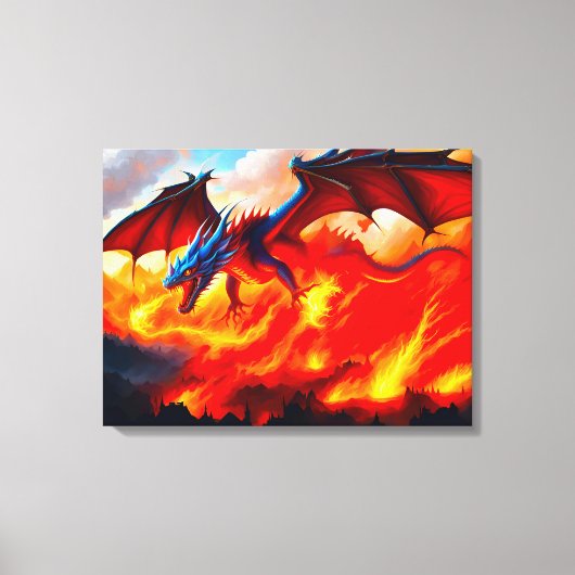 Dragon Fire Leinwanddruck (Vorderseite)