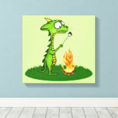 Dragon Fire Leinwanddruck (Insitu (Holzboden))