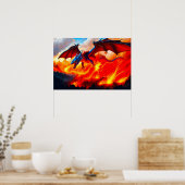 Dragon Fire Poster (Küche)