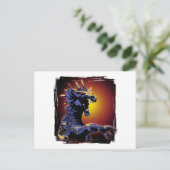 Dragon Fire Postkarte (Stehend Vorderseite)
