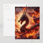 Dragon Fire Postkarte (Vorne/Hinten)