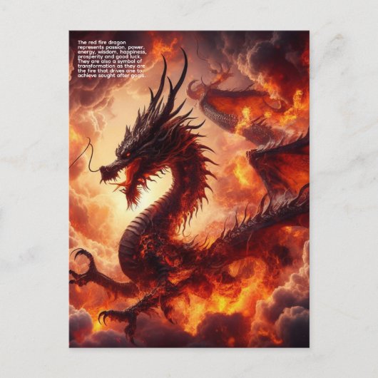Dragon Fire Postkarte (Vorderseite)