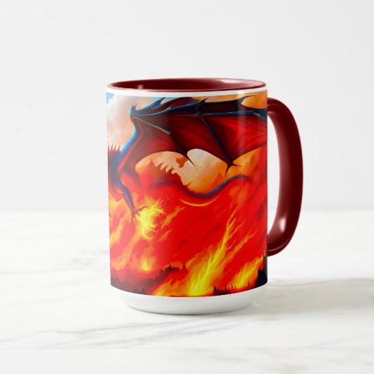Dragon Fire Tasse (VorderseiteRechts)