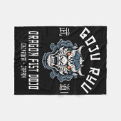 Dragon Fist Dojo Goju Ryu Karate  Fleecedecke (Vorderseite (Horizontal))