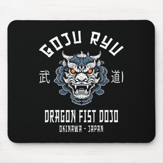 Dragon Fist Dojo Goju Ryu Karate  Mousepad (Vorne)