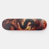 Dragon flame skate skateboard (Horizontal)