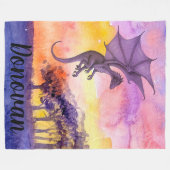 Dragon Fleecedecke (Vorderseite (Horizontal))