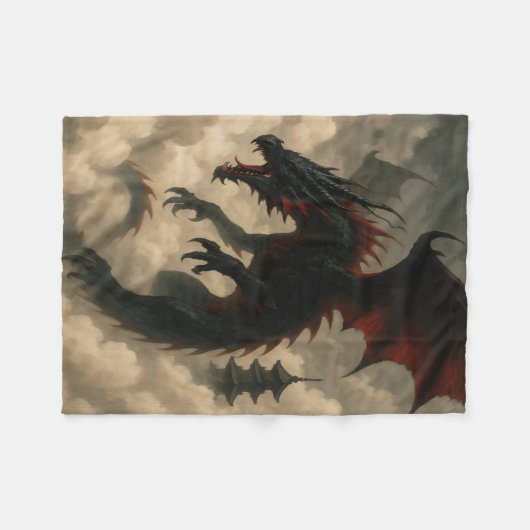 Dragon Fleecedecke (Vorderseite (Horizontal))