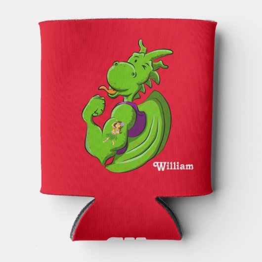 Dragon Flexing Biceps Dosenkühler (Vorderseite)