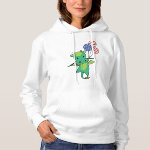 Dragon fliegt Balloons Usa Über Niedliche Fantasie Hoodie