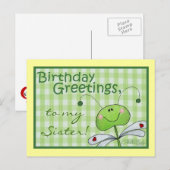Dragon Fly Birthday personalisieren Postkarte (Vorne/Hinten)