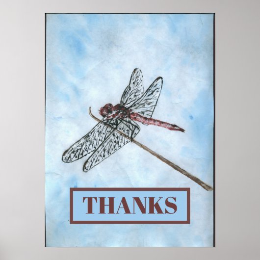 Dragon Fly, DANKS, fügen Sie Text Poster (Vorne)