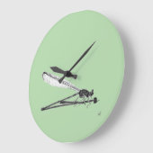 Dragon Fly Große Wanduhr (Winkel)