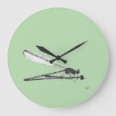 Dragon Fly Große Wanduhr (Vorderseite)
