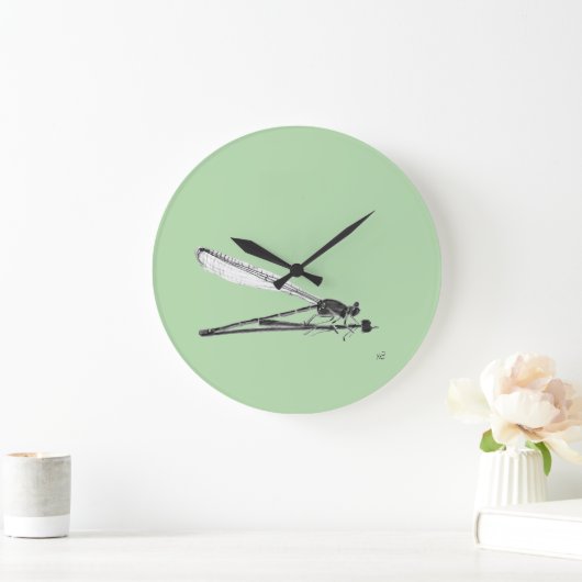 Dragon Fly Große Wanduhr (Zuhause)