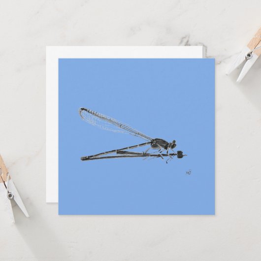 Dragon Fly Karte (Vorderseite/Rückseite Beispiel)