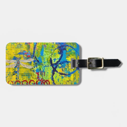 Dragon Fly Luggage Tag Gepäckanhänger (Vorderseite horizontal)