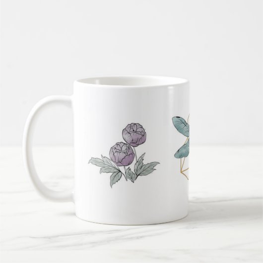 Dragon Fly Peony Tasse (Links)