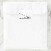 Dragon Fly Quadratischer Aufkleber (Tasche)