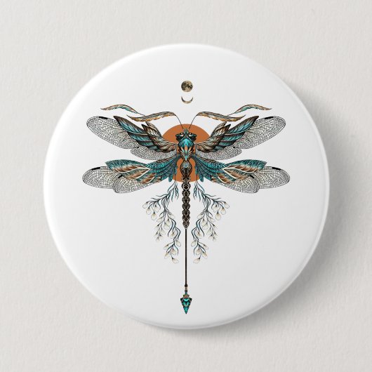 Dragon Fly Tattoo Button (Vorderseite)