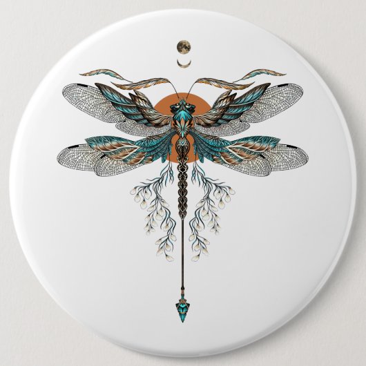 Dragon Fly Tattoo Button (Vorderseite)