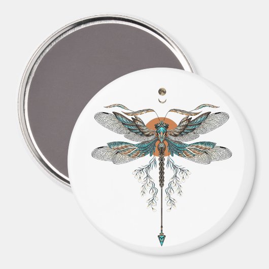 Dragon Fly Tattoo Magnet (Vorderseite/Rückseite)