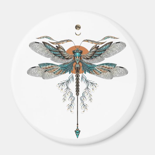 Dragon Fly Tattoo Magnet (Vorne)