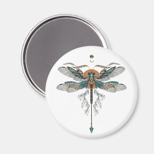 Dragon Fly Tattoo Magnet (Vorderseite/Rückseite)