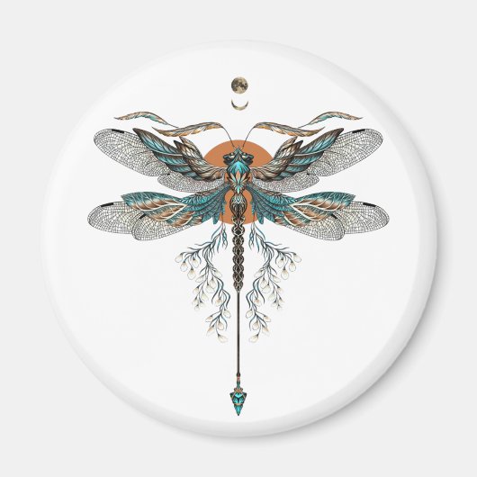 Dragon Fly Tattoo Magnet (Vorne)
