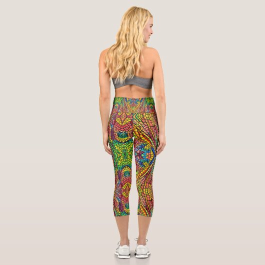 Dragon Fly Wing Capri Leggings (Rückseite)