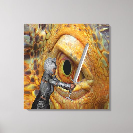 Dragon Folk Tale Leinwanddruck (Vorderseite)