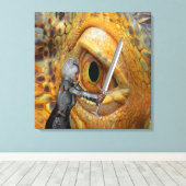 Dragon Folk Tale Leinwanddruck (Insitu (Holzboden))