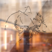 Dragon Fossils Fensteraufkleber (Blatt 2)