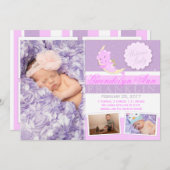 Dragon Foto Birth Ankündigung (Vorne/Hinten)