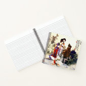 Dragon Fountain 8.5" x 8.5" SpiralNotebook Notizblock (Innenseite)