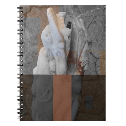Dragon Fountain Notebook Notizblock (Vorderseite)